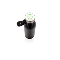 Bottiglia termica sottovuoto in rame con anello per il trasporto